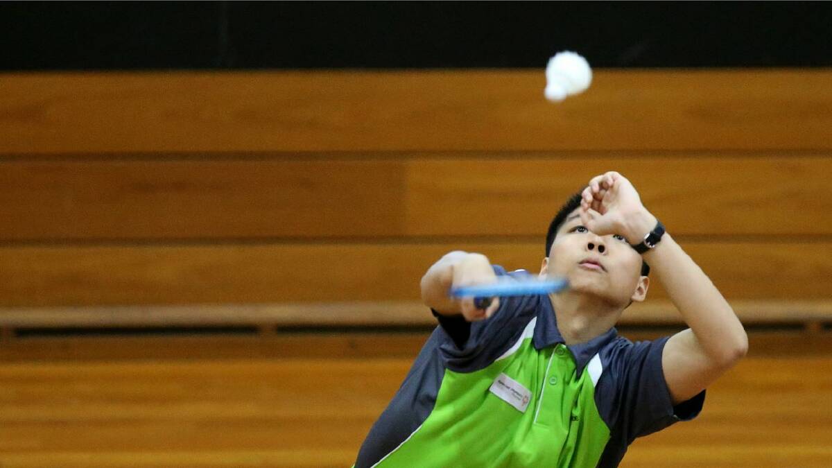 Action from Day 2 of the Special Olympics. Badminton at The Forum, Newcastle University. Picture Dean Osland