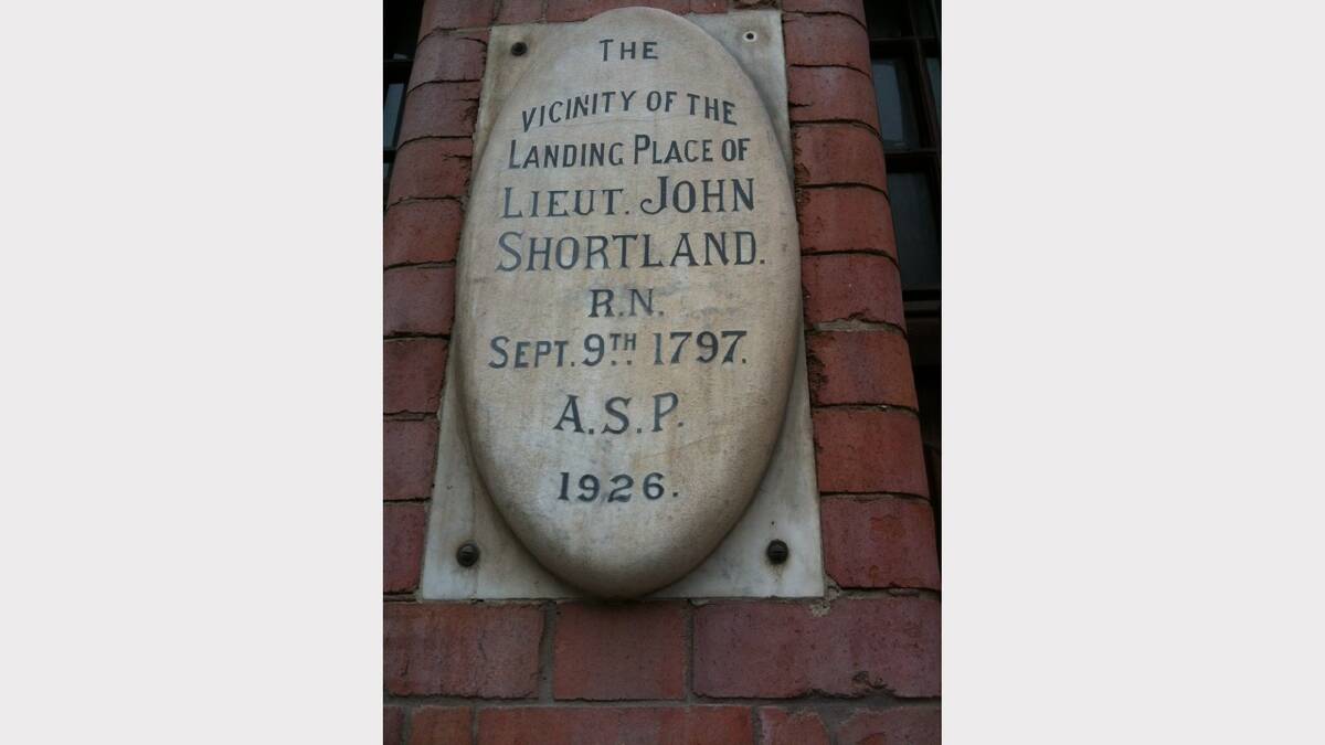 Lieutenant Shortland's landing place.