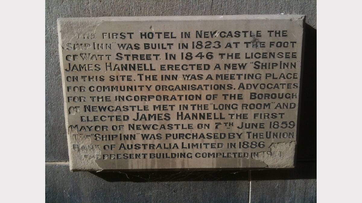 First hotel in Newcastle - Ship Inn. Picture:  Wayne Mullen.