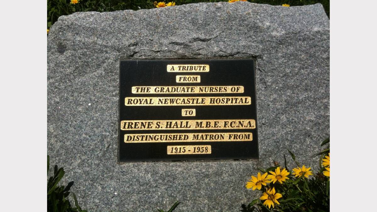Tribute from the Graduate Nurses of Royal Newcastle Hospital. Picture: Wayne Mullen.