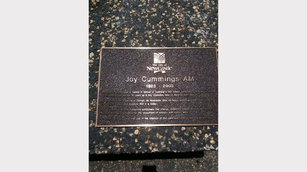 Joy Cummings memorial. Picture:  Wayne Mullen.