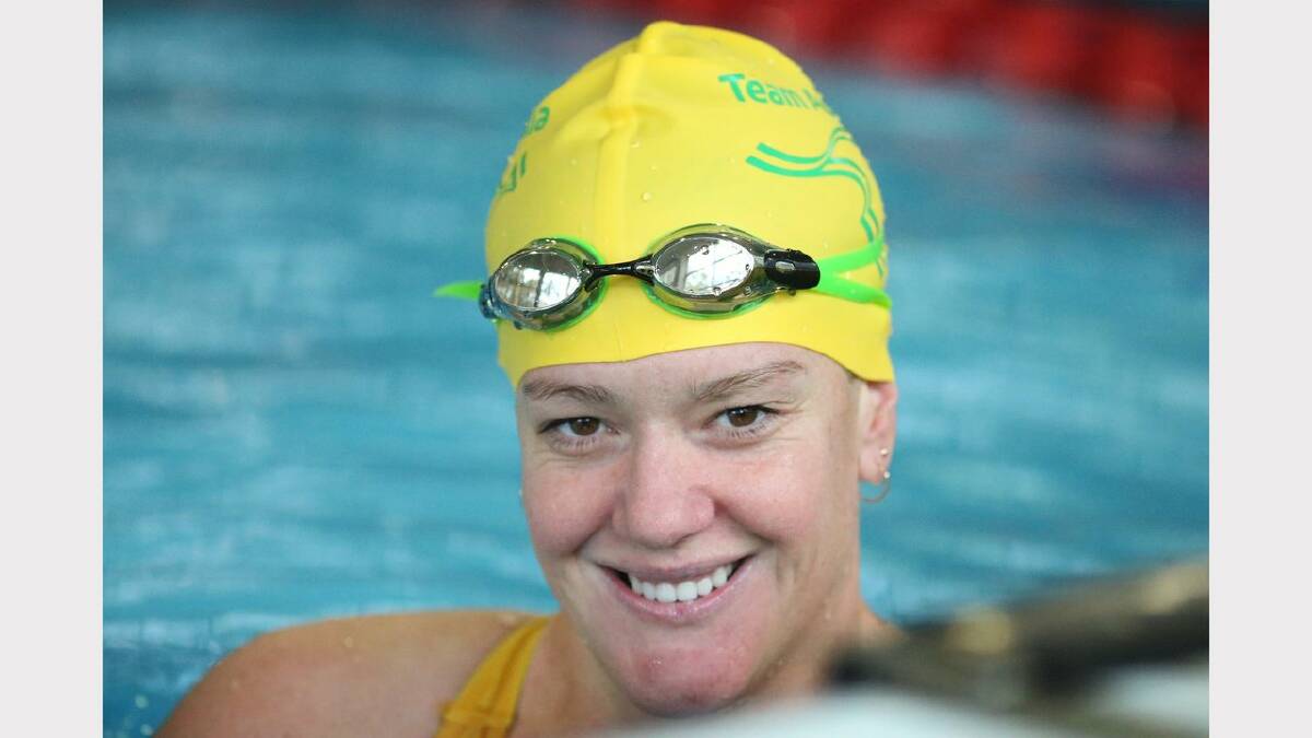 Scenes from the Special Olympics swimming at The Forum pool.  Belinda Prince, of New Lambton. Picture: Dean Osland. 