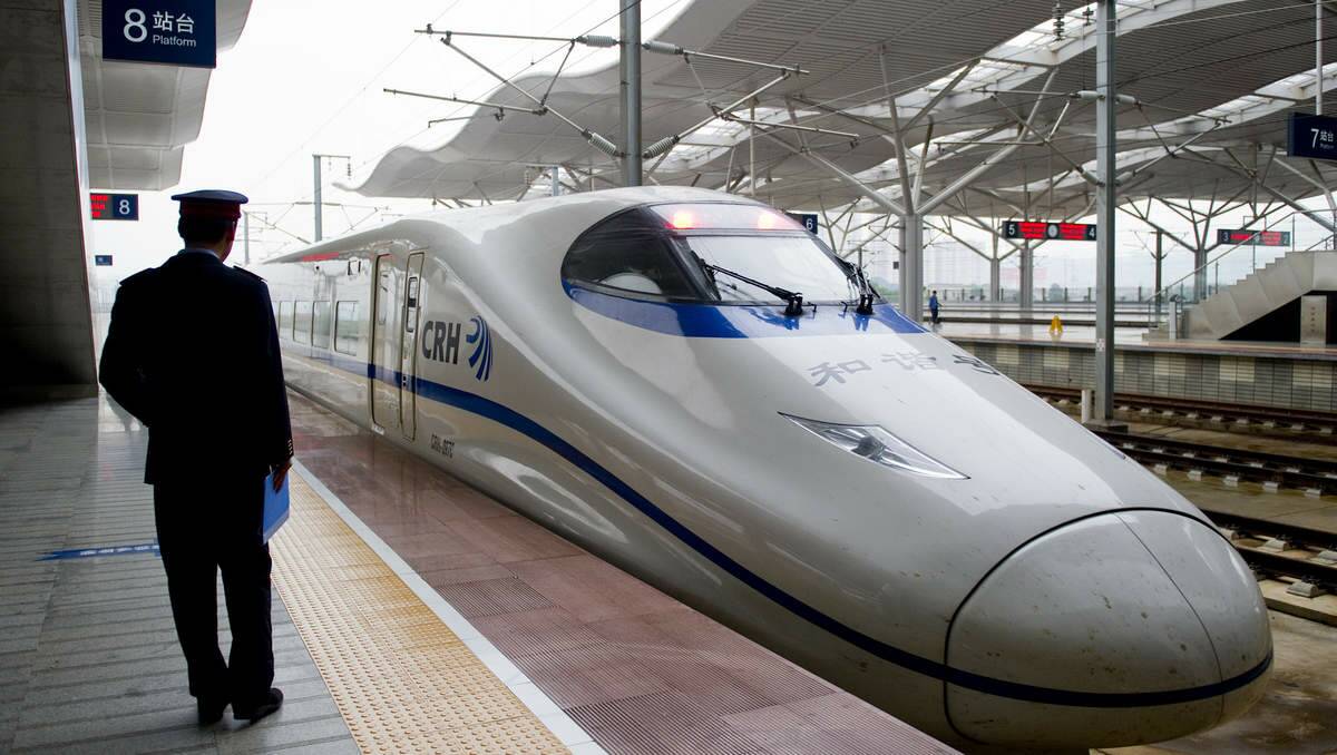 VERY FAST: The train from Bejing to Guangzhou has been beset with problems. 