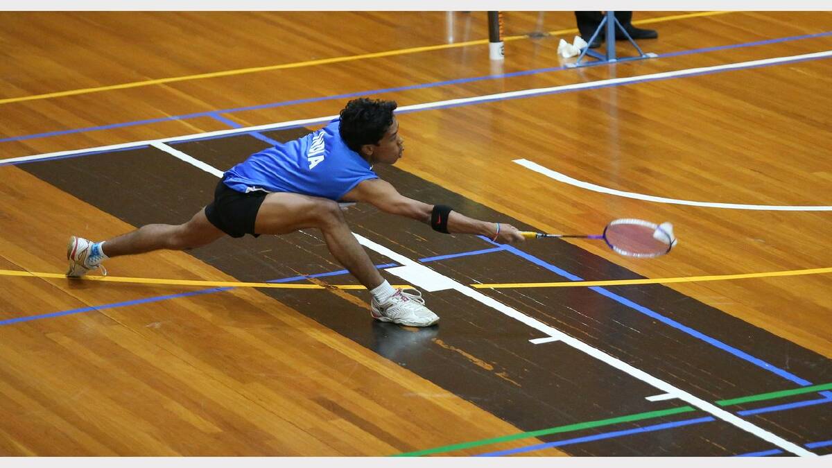 Action from Day 2 of the Special Olympics. Badminton at The Forum, Newcastle University. Picture Dean Osland