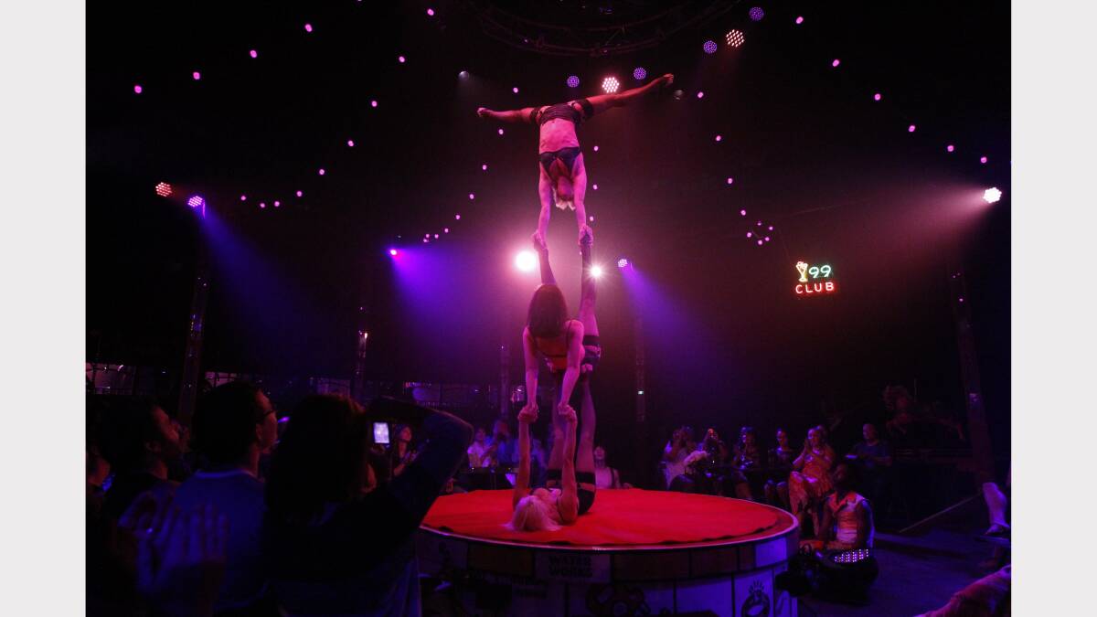 Scenes from the Spiegelworld Empire show at Wheeler Place. Picture: Jonathan Carroll.