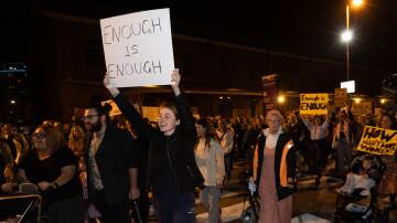 'We won't go quietly': Newcastle crowds rally against gender-based violence